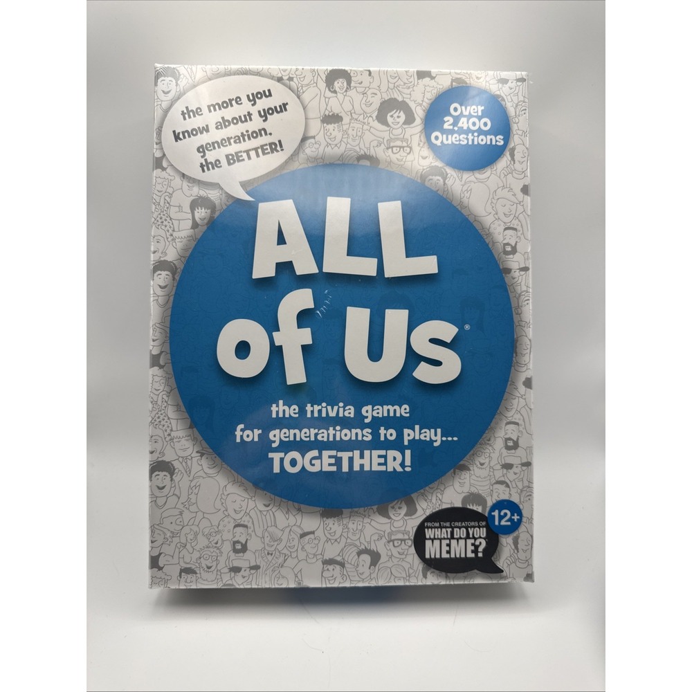 All Of Us The Trivia Game for Generations Play Together 2,400 Questions - New